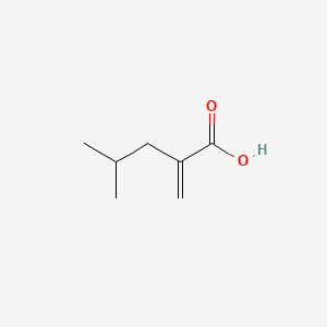 molecular formula C7H12O2 B1213480 4-methyl-2-methylidenepentanoic acid CAS No. 25044-10-4