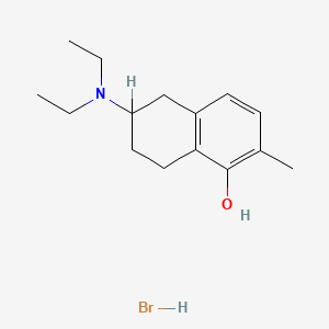 molecular formula C15H24BrNO B1213482 N,N-Diethyl-5-hydroxy-6-methyl-2-aminotetralin CAS No. 74090-63-4