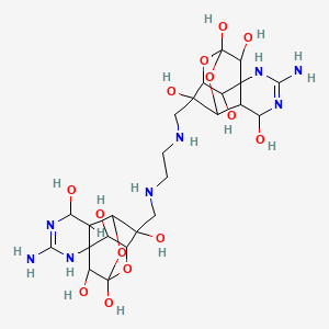 molecular formula C24H38N8O14 B1213484 N,N'-Ethylenediamineditetrodotoxin CAS No. 91260-89-8