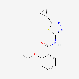 molecular formula C14H15N3O2S B12134885 N-(5-cyclopropyl-1,3,4-thiadiazol-2-yl)-2-ethoxybenzamide 