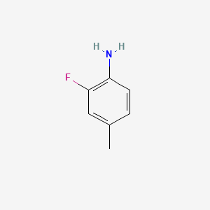 molecular formula C7H8FN B1213500 2-氟-4-甲基苯胺 CAS No. 452-80-2