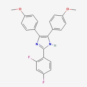molecular formula C23H18F2N2O2 B1213502 Fenflumizole CAS No. 73445-46-2