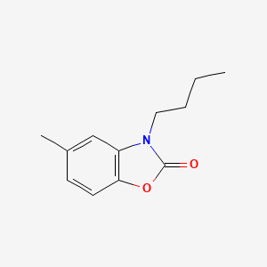 molecular formula C12H15NO2 B12135068 3-butyl-5-methylbenzo[d]oxazol-2(3H)-one 