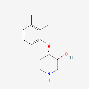 molecular formula C13H19NO2 B1213508 (3S,4R)-4-(2,3-dimethylphenoxy)piperidin-3-ol CAS No. 66208-11-5
