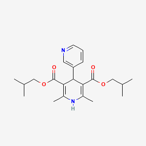 molecular formula C22H30N2O4 B12135207 Bis(2-methylpropyl) 2',6'-dimethyl-1',4'-dihydro-3,4'-bipyridine-3',5'-dicarboxylate 