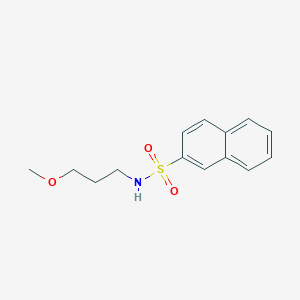molecular formula C14H17NO3S B12135306 N-(3-methoxypropyl)naphthalene-2-sulfonamide 