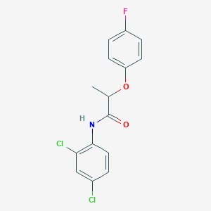 molecular formula C15H12Cl2FNO2 B12135461 N-(2,4-dichlorophenyl)-2-(4-fluorophenoxy)propanamide 