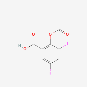 Benzoic acid, 2-(acetyloxy)-3,5-diiodo-
