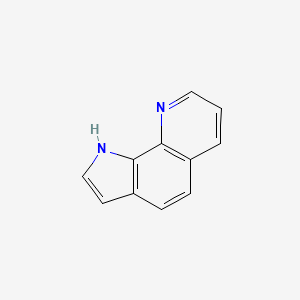 molecular formula C11H8N2 B1213557 1h-Pyrrolo[3,2-h]quinoline CAS No. 233-88-5