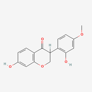 molecular formula C16H14O5 B1213568 rac-Vestitone CAS No. 66211-83-4