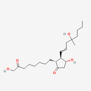 (2R,3R,4R)-4-hydroxy-3-(4-hydroxy-4-methyloct-1-enyl)-2-(8-hydroxy-7-oxooctyl)cyclopentan-1-one