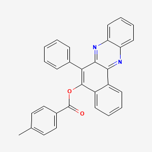 molecular formula C30H20N2O2 B12135804 6-Phenylbenzo[a]phenazin-5-yl 4-methylbenzoate 