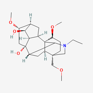 molecular formula C24H39NO5 B1213590 Talatisamine 
