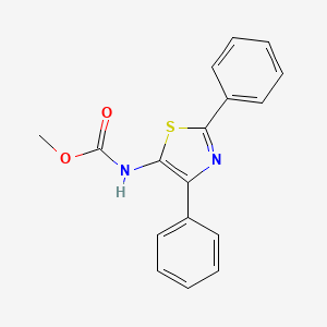 molecular formula C17H14N2O2S B12135967 Methyl (2,4-diphenyl-1,3-thiazol-5-yl)carbamate CAS No. 54167-90-7