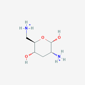 2,6-diamino-2,3,6-trideoxy-alpha-D-glucose(2+)