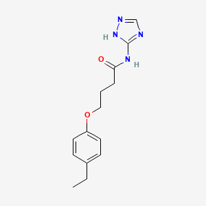 molecular formula C14H18N4O2 B12136036 4-(4-ethylphenoxy)-N-(4H-1,2,4-triazol-3-yl)butanamide 