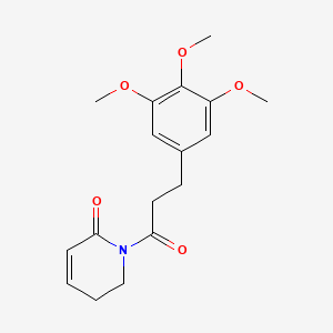 1-[3-(3,4,5-Trimethoxyphenyl)propanoyl]-2,3-dihydropyridin-6-one