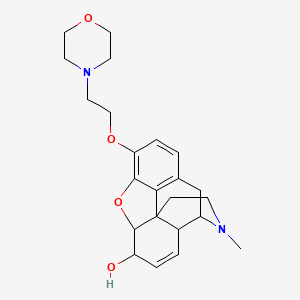 molecular formula C23H30N2O4 B1213606 beta-Morpholinoethylmorphine 