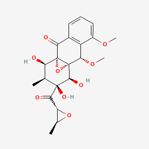 molecular formula C21H24O9 B1213613 Mensacarcin 