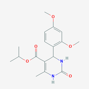 molecular formula C17H22N2O5 B12136146 Propan-2-yl 4-(2,4-dimethoxyphenyl)-6-methyl-2-oxo-1,2,3,4-tetrahydropyrimidine-5-carboxylate 