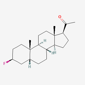 molecular formula C21H33FO B1213619 3beta-Fluoro-5beta-pregnan-20-one CAS No. 6943-62-0