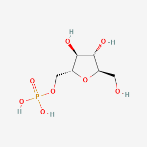 molecular formula C6H13O8P B1213624 2,5-Anhydromannitol 1-phosphate CAS No. 52011-52-6