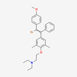 2-[4-[2-bromo-2-(4-methoxyphenyl)-1-phenylethenyl]-2,6-dimethylphenoxy]-N,N-diethylethanamine
