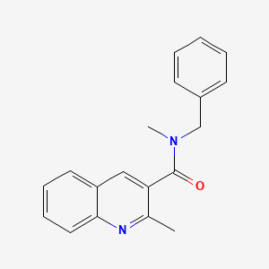 molecular formula C19H18N2O B12136296 N-benzyl-N,2-dimethylquinoline-3-carboxamide CAS No. 764691-90-9