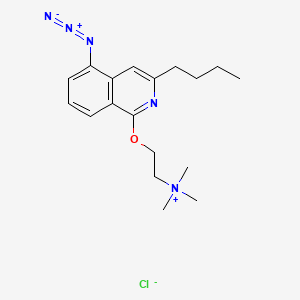 molecular formula C18H26ClN5O B1213641 5-Azidotrimethisoquin CAS No. 75041-53-1