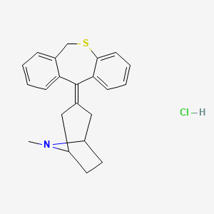 molecular formula C22H24ClNS B1213647 Lepticur (TN) CAS No. 27574-25-0