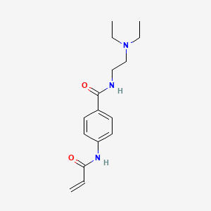 Benzamide, N-(2-(diethylamino)ethyl)-4-((1-oxo-2-propenyl)amino)-