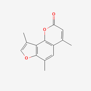 molecular formula C14H12O3 B1213661 4,4',6-Trimethylangelicin CAS No. 90370-29-9