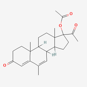 molecular formula C24H32O4 B1213663 MEGESTROL ACETATE 