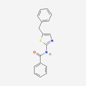 molecular formula C17H14N2OS B12136648 N-(5-benzyl-1,3-thiazol-2-yl)benzamide 