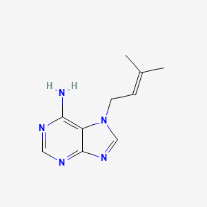 molecular formula C10H13N5 B1213669 6-Amino-7-(3-dimethylallyl)purine CAS No. 520-54-7