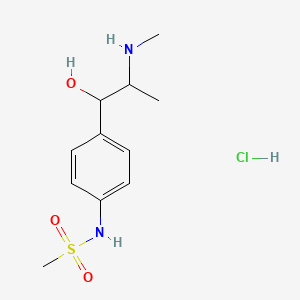 molecular formula C11H19ClN2O3S B1213694 Metalol hydrochloride CAS No. 955-48-6