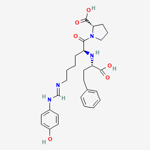 (S)-1-((S)-2-(((S)-1-Carboxy-3-phenylpropyl)amino)-6-(N'-(4-hydroxyphenyl)formimidamido)hexanoyl)pyrrolidine-2-carboxylic acid