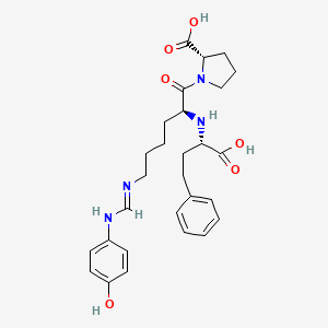 L-Proline, 1-(N2-(1-carboxy-3-phenylpropyl)-N6-((4-hydroxyphenyl)iminomethyl)-L-lysyl)-, (S)-