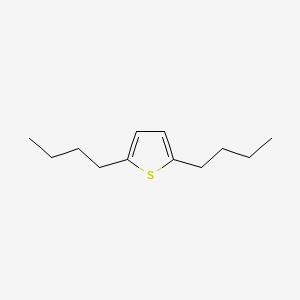 molecular formula C12H20S B12136998 Thiophene, 2,5-dibutyl- 