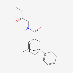 molecular formula C20H25NO3 B12137026 Methyl 2-[(3-phenyladamantan-1-yl)formamido]acetate 