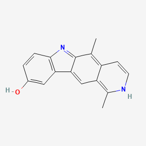 molecular formula C17H14N2O B1213704 9-Hydroxyolivacine CAS No. 70173-18-1