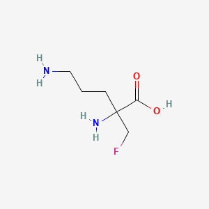 molecular formula C6H13FN2O2 B1213708 2-Fluoromethylornithine CAS No. 73800-85-8