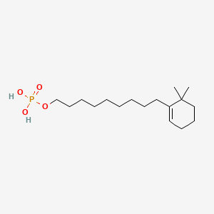 molecular formula C17H33O4P B1213724 Perhydromonoeneretinyl phosphate CAS No. 85733-82-0