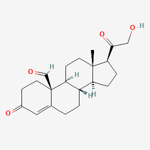 molecular formula C21H28O4 B1213727 19-Oxo-deoxycorticosterone CAS No. 75220-37-0