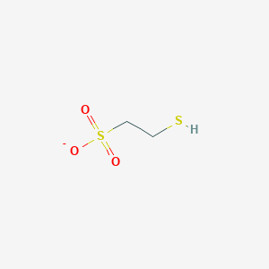 molecular formula C2H5O3S2- B1213732 2-Sulfanylethanesulfonate 
