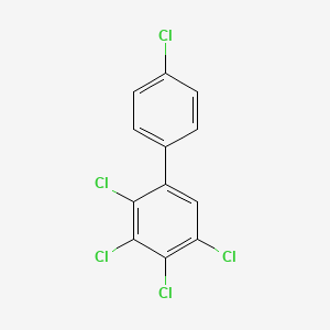 molecular formula C12H5Cl5 B1213740 2,3,4,4',5-Pentachlorobiphenyl CAS No. 74472-37-0