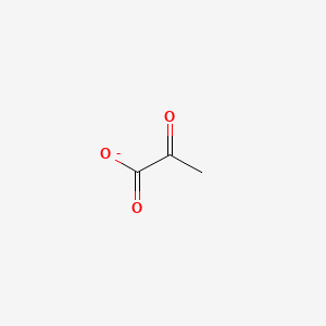molecular formula C3H3O3- B1213749 Pyruvate CAS No. 57-60-3