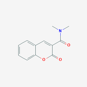 molecular formula C12H11NO3 B12137500 2H-1-Benzopyran-3-carboxamide, N,N-dimethyl-2-oxo- 