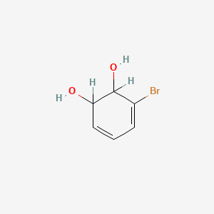molecular formula C6H7BrO2 B1213753 Bromobenzene-2,3-dihydrodiol CAS No. 82683-92-9