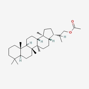molecular formula C32H54O2 B1213754 Hopane-29-acetate CAS No. 58193-25-2